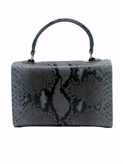 POLETTO  HAKİKİ YILAN/HAKİKİ DERİ BUZ MAVI-MAVI Çanta EL Tutmalı CNT 819 YLN