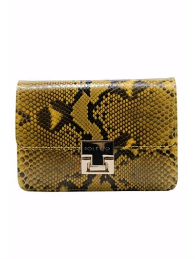 POLETTO  HAKİKİ YILAN/HAKİKİ DERİ SARI Çanta Omuz askılı CNT 802 V2 YLN