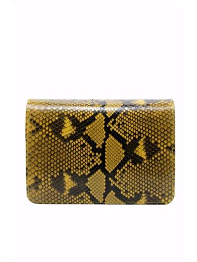 POLETTO  HAKİKİ YILAN/HAKİKİ DERİ SARI Çanta Omuz askılı CNT 802 V2 YLN