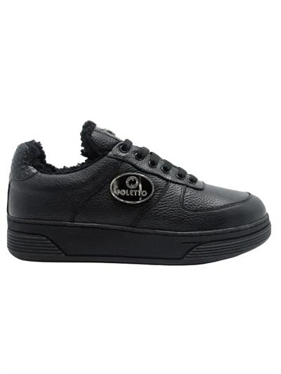 POLETTO  HAKİKİ YILAN/HAKİKİ DERİ SIYAH Sneaker Düz 026 11 YLN P
