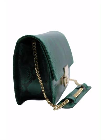 POLETTO  HAKİKİ YILAN/HAKİKİ DERİ YESIL Çanta Omuz askılı CNT 802 V2 YLN