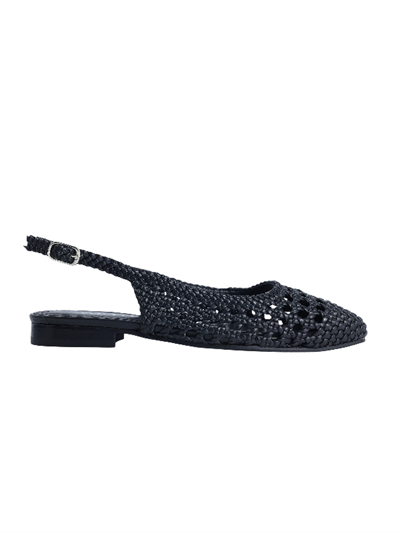 POLETTO  SUNİ DERİ SIYAH Babet Terlik 9757 03