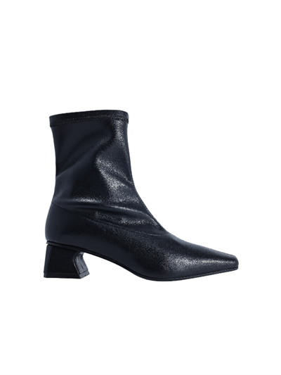 POLETTO  SUNİ DERİ SIYAH Bot Topuklu 128 07