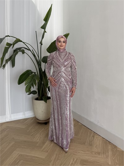 BEYHAN BUTİKSevgi Abiye Gül Kurusu