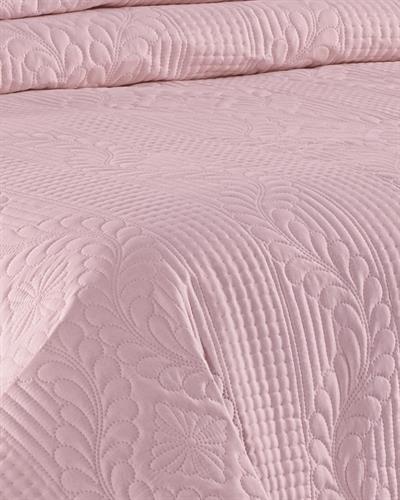 Jumbo Soft Çift Taraflı Çift Kişilik Yatak Örtüsü 3 Parça / Pembe