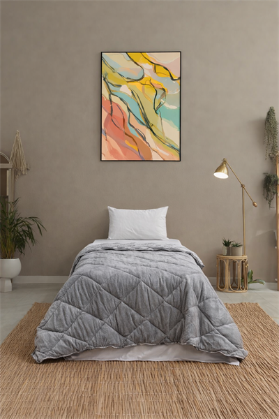 Grid Tek Kişilik Welsoft Yorgan Seti / 155x215 Cm