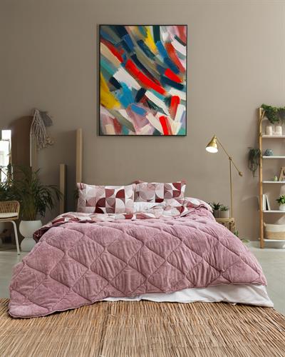 Pembe Rüya Çift Taraflı Welsoft Yorgan Seti / 195x215 Cm