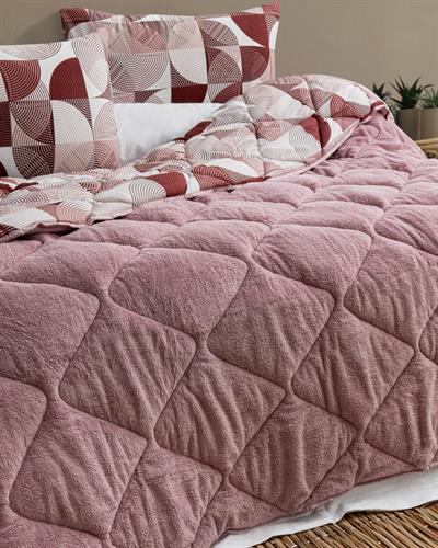 Pembe Rüya Çift Taraflı Welsoft Yorgan Seti / 195x215 Cm