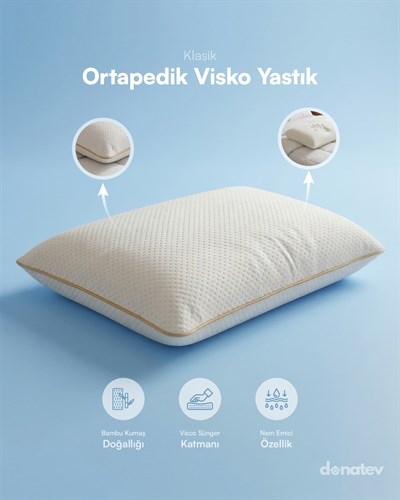 Tombul Ortapedik Visko Yastık 60x40x15