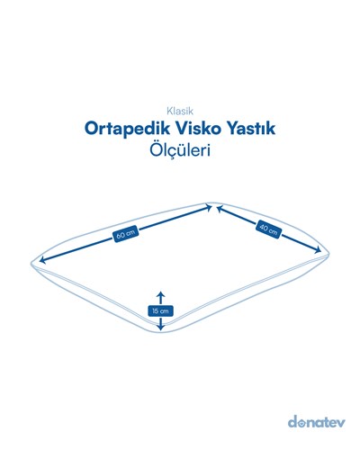 Tombul Ortapedik Visko Yastık 60x40x15
