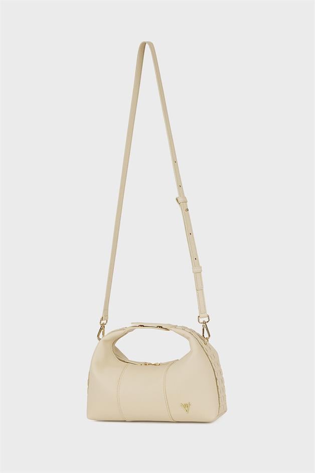 Midi Croissant Bone Bag