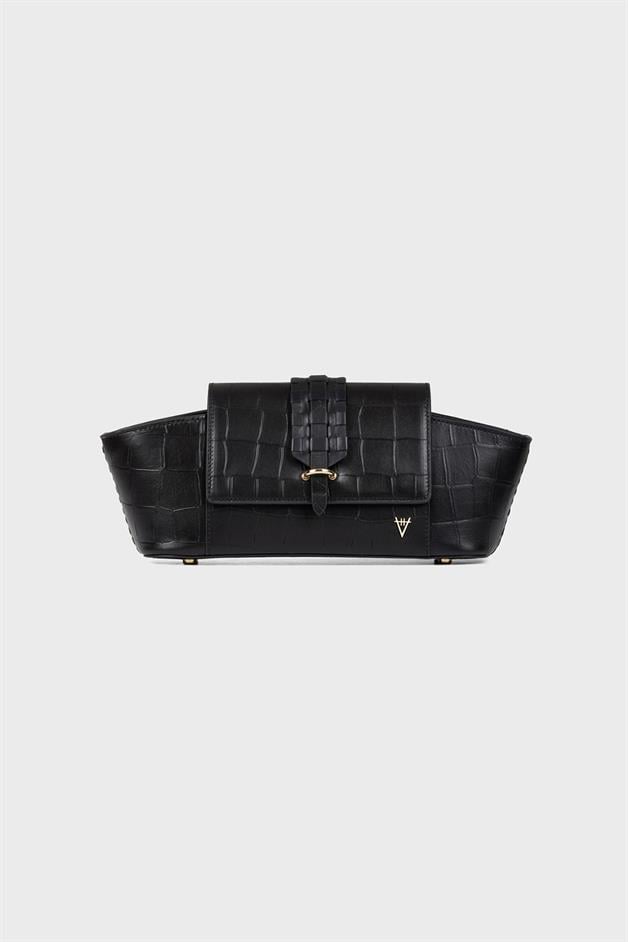 Navis Shoulder Black Bag