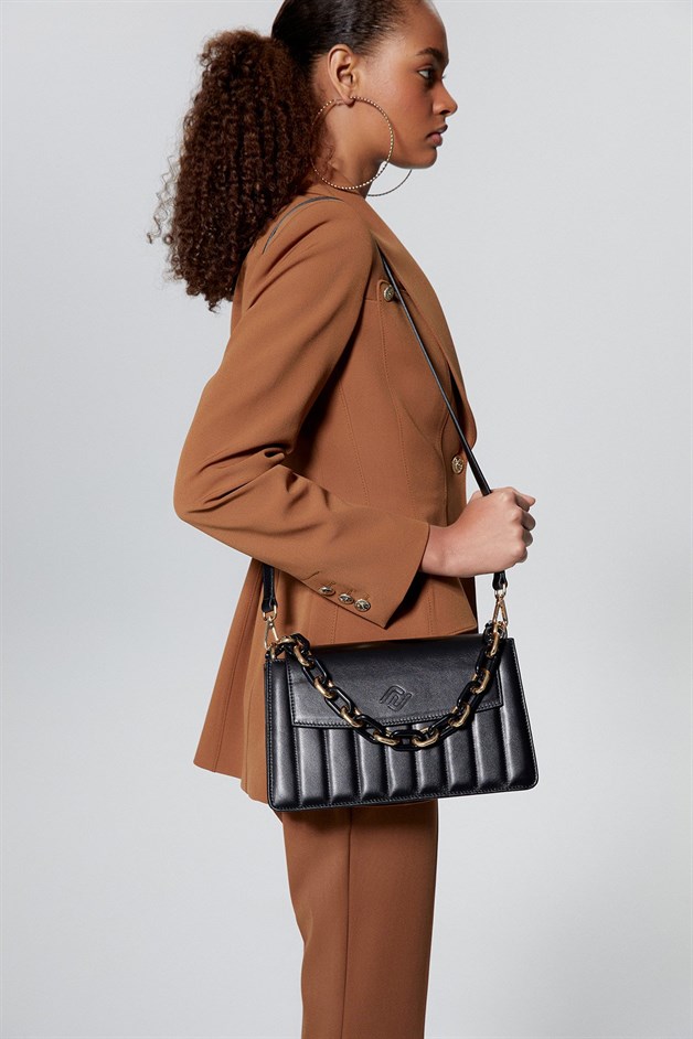 Crossbody Bag with Chain Strap