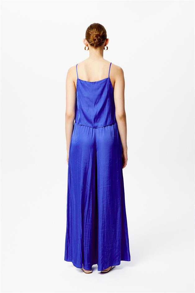 Askılı Saks Saten Top