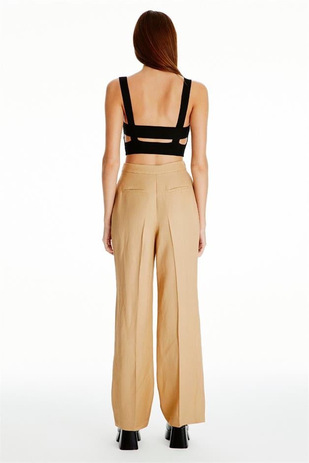 Askılı Siyah Triko Bluz