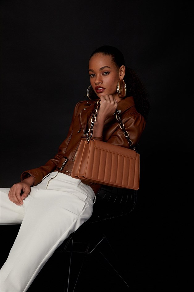Crossbody Bag with Chain Strap