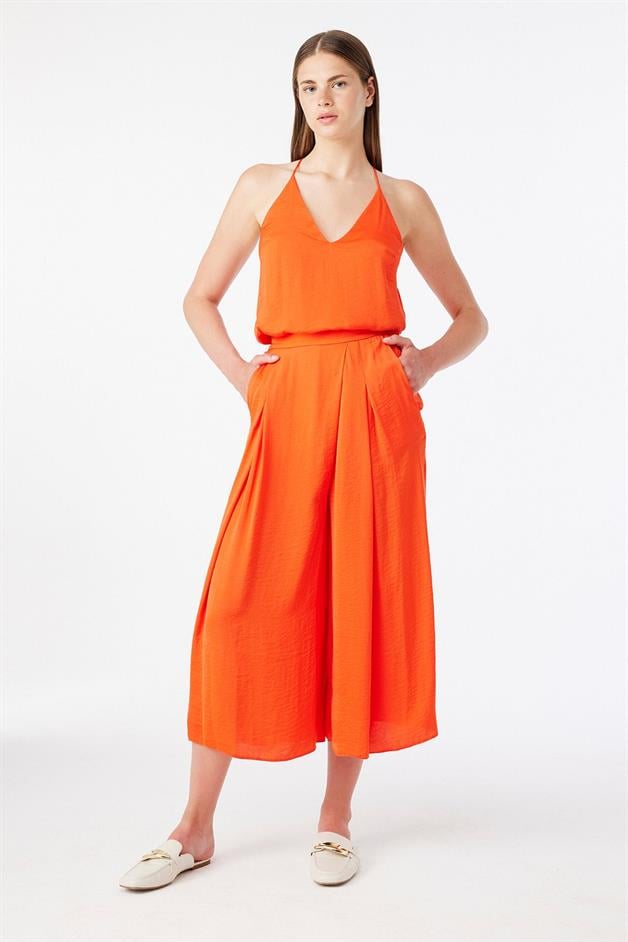 Halter Neck Thin Strapped Poppy Blouse