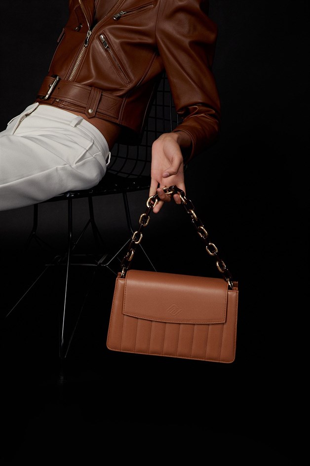 Crossbody Bag with Chain Strap