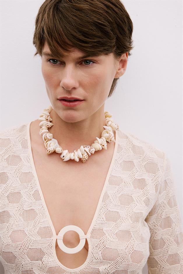 Natural Seashell Necklace  