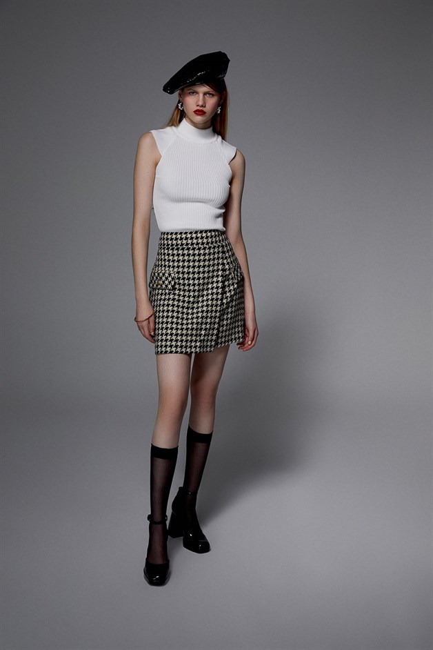 Fitilli Ekru Triko Top