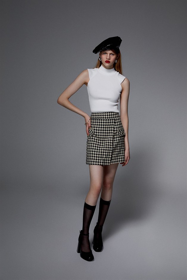 Fitilli Ekru Triko Top