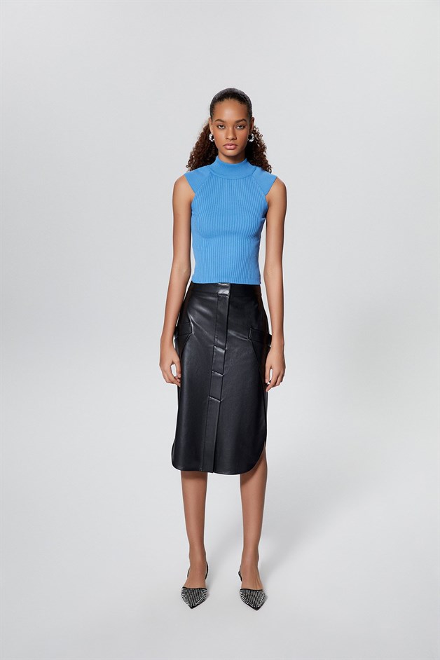 Fitilli İndigo Triko Top