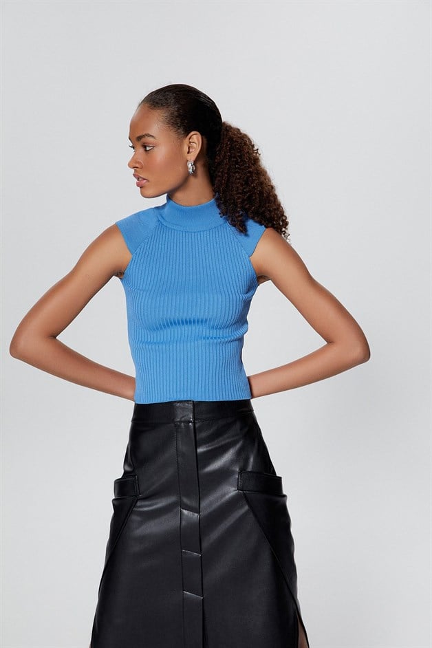 Fitilli İndigo Triko Top