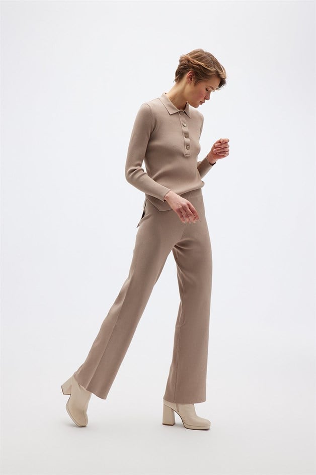 Fitlli Triko Camel Pantolon