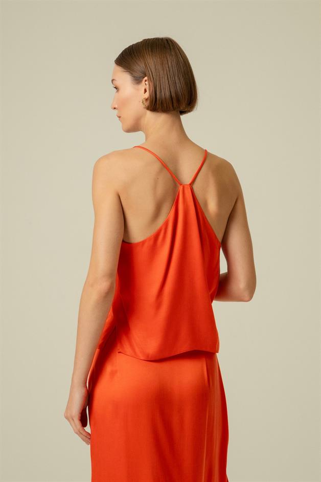 İnce Askılı Mercan Büstiyer