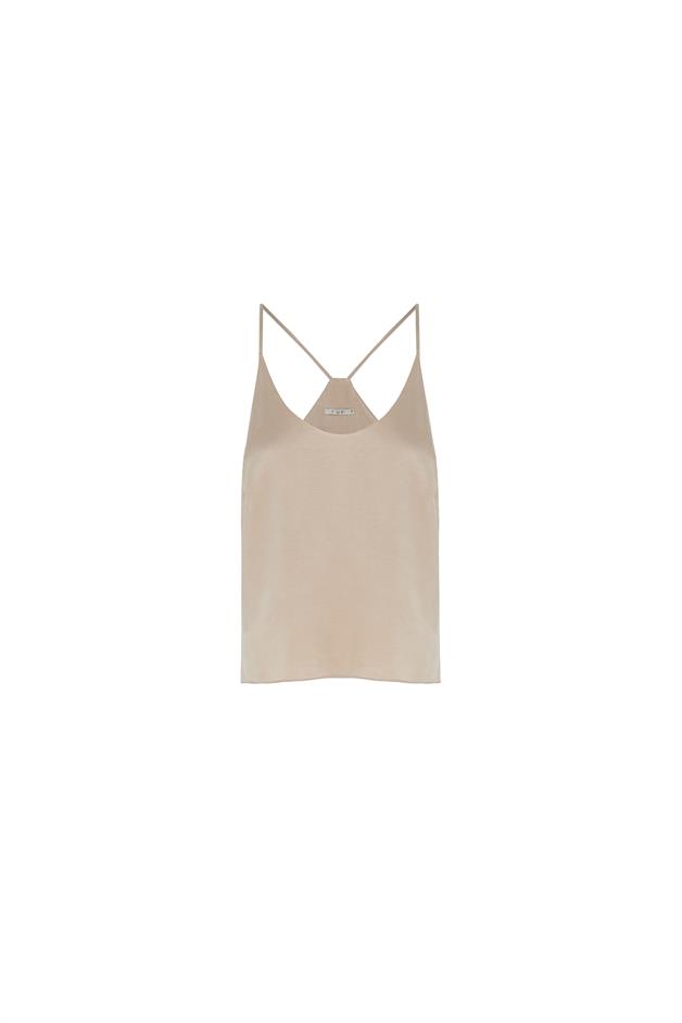 İnce Askılı Pudra Büstiyer