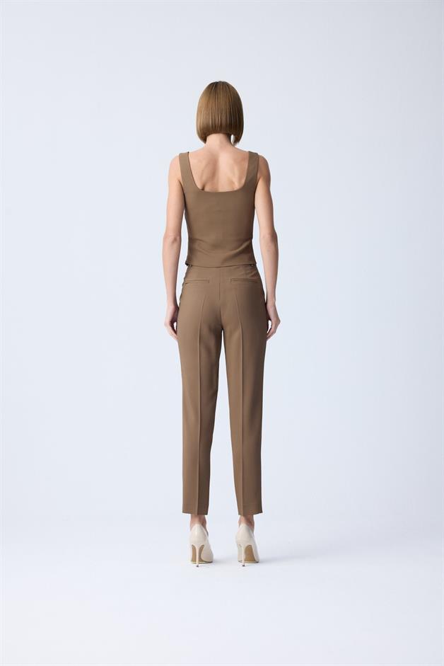 Basic Crepe Texture Mink Bodysuit