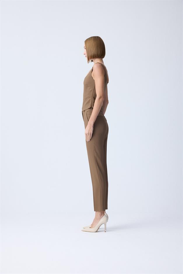 Basic Crepe Texture Mink Bodysuit