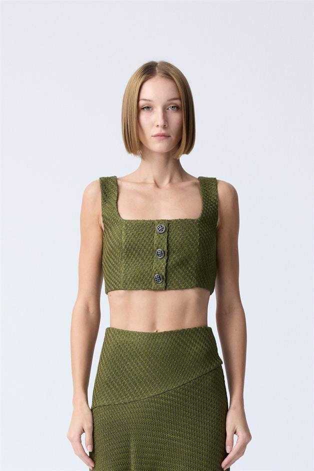 Kare Yaka Haki Tüvit Büstiyer