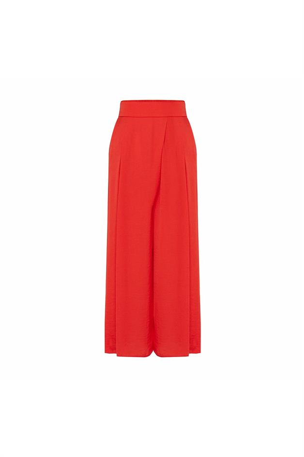 Relaxed Fit Cropped Poppy Trousers