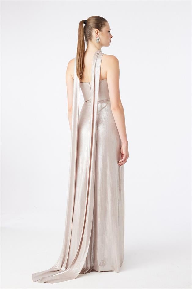 Straplez Uzun Abiye Elbise