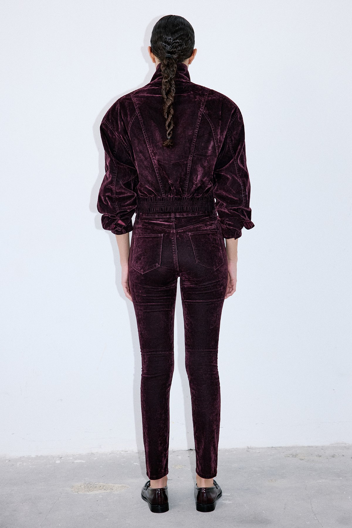 Normal Bel Dokulu Skinny Bordo Pantolon · 8