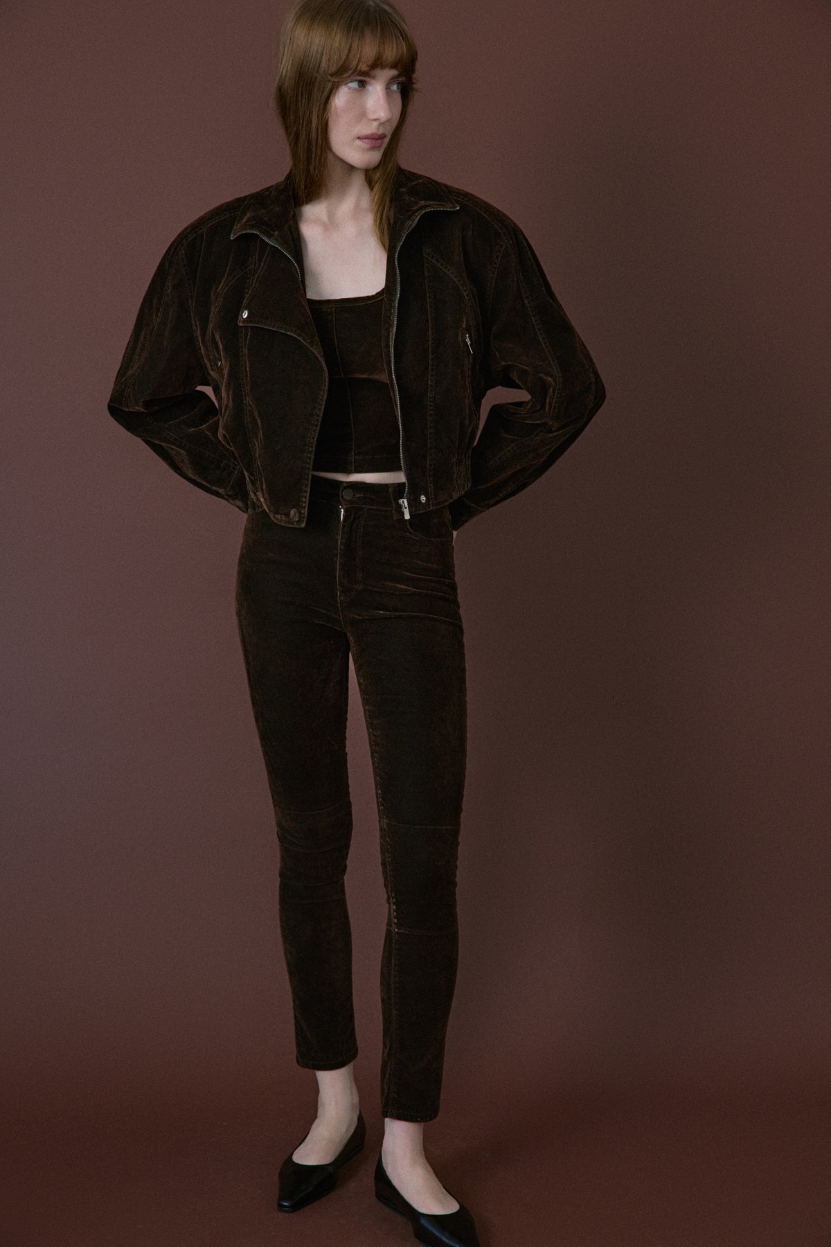 Normal Bel Dokulu Skinny Kahve Pantolon · 6
