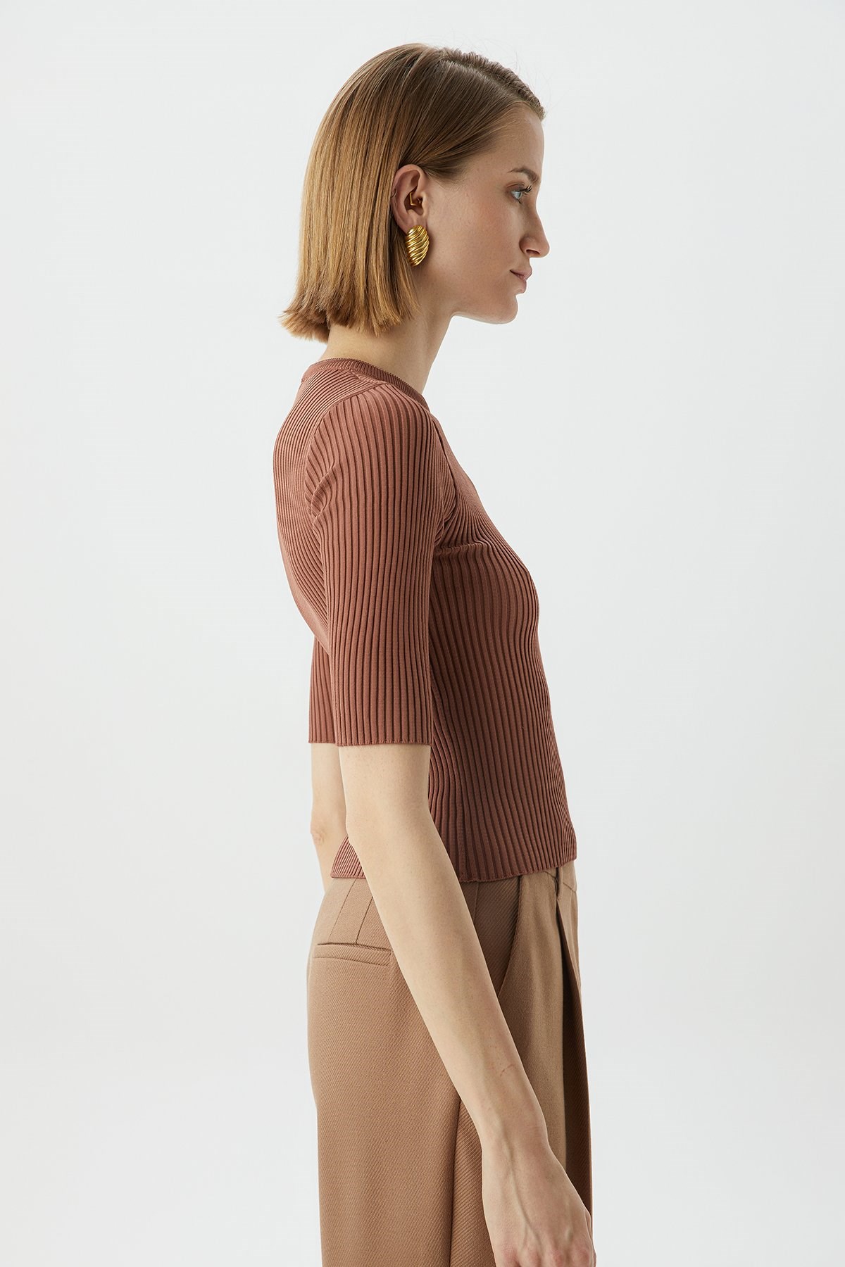 Fitilli Bakır Crop Top · 3