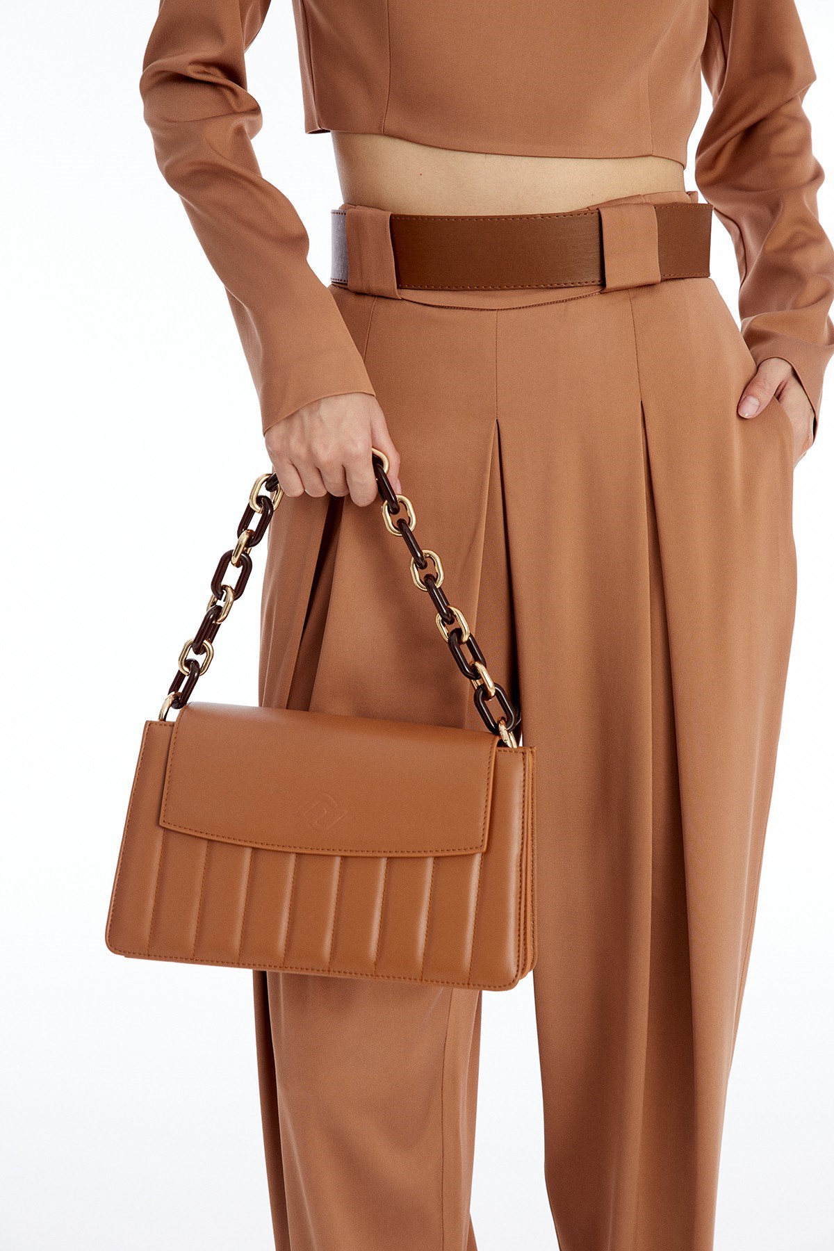 Uzun Kollu Camel Crop Bluz · 7