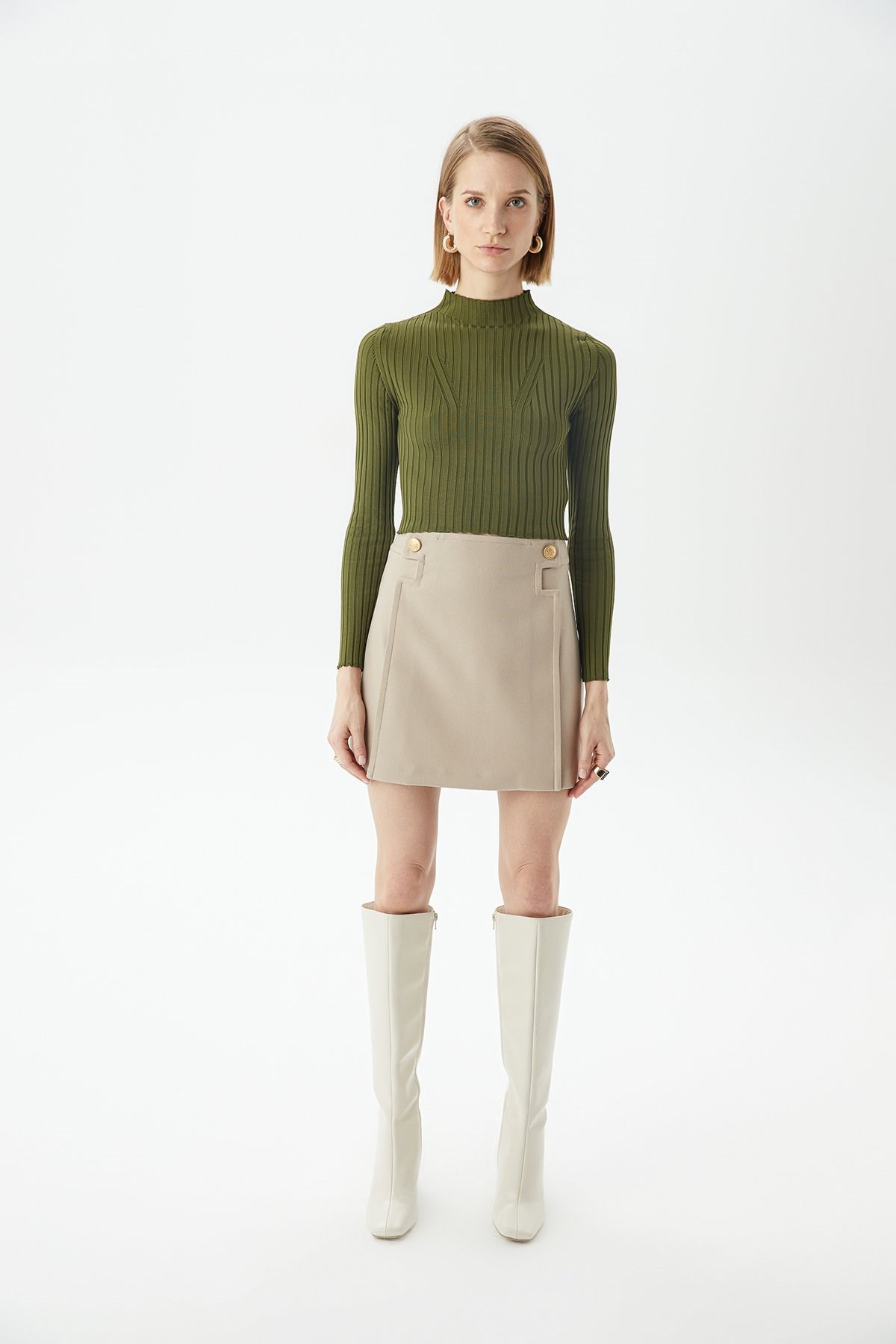 High-Waist Mini Skirt | Rue Les Createurs