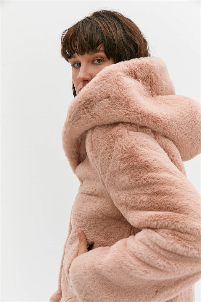Vintage Look Faux Fur Short Coat | boohoo