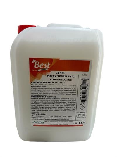 Best Genel Yüzey Temizleyici Beyaz Sabun Kokulu 5 Lt