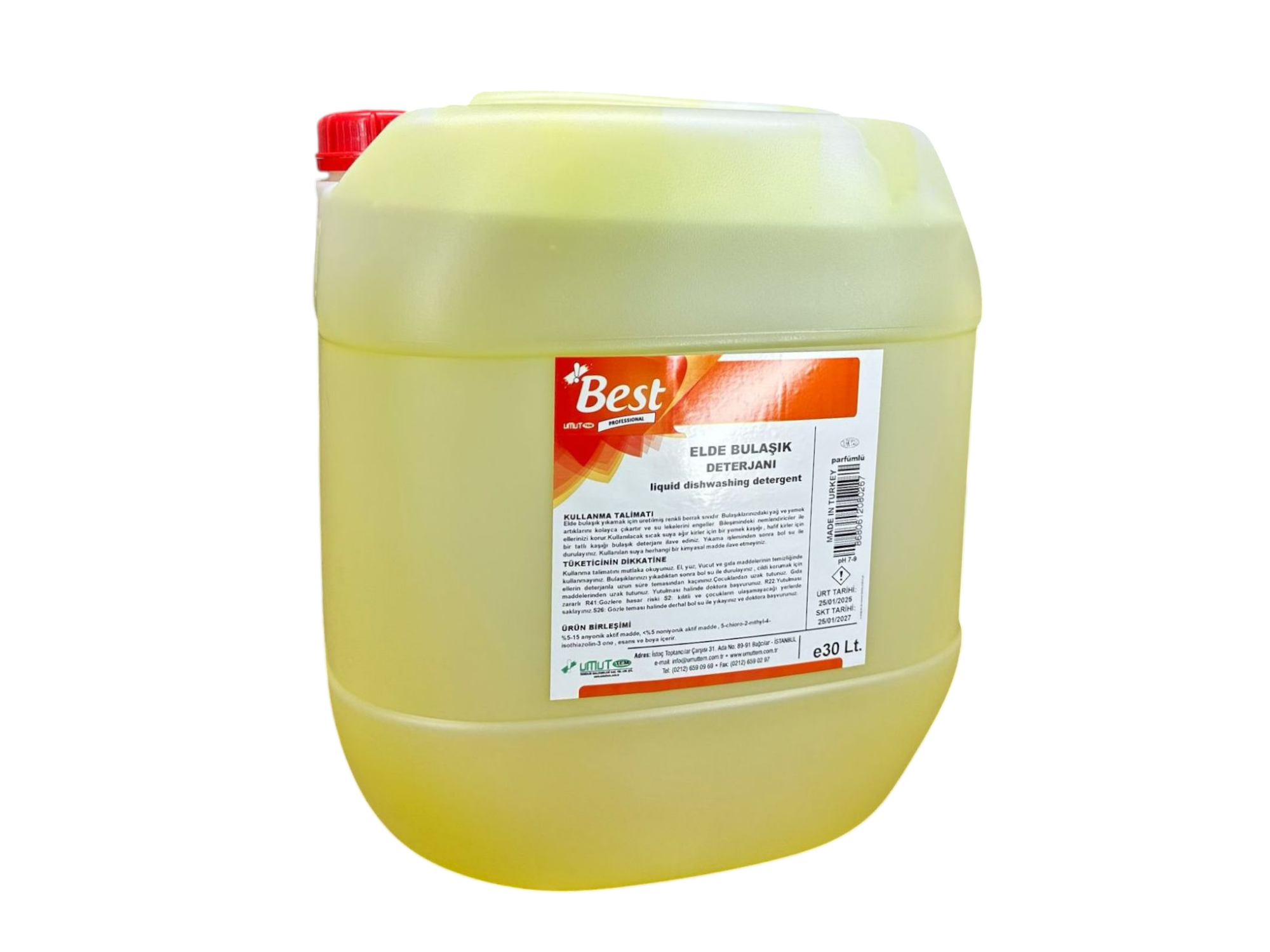 Best Elde Bulaşık Deterjanı Sarı Extra 30 Lt