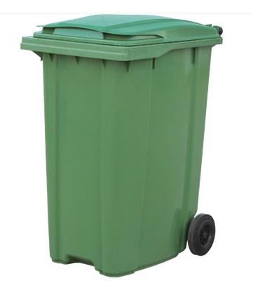 Çöp Konteyneri 360 Litre Plastik Yeşil