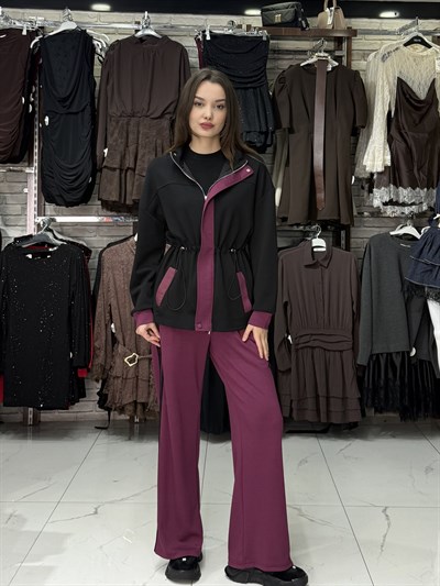 Garnili Bordo Takım