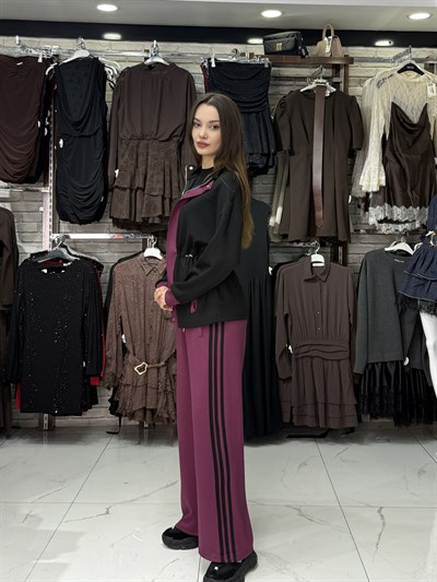 Garnili Bordo Takım