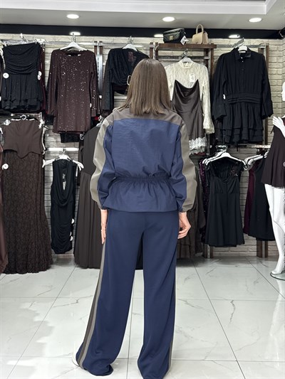 Haki Garni Detaylı Takım