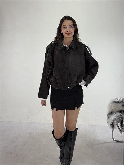 Kahve Modal Bomber Mont