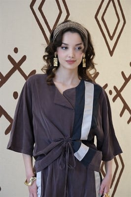 Kahve Şeritli Takım