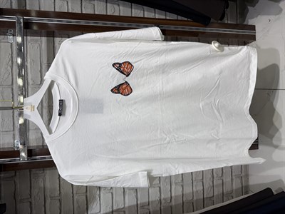 Kelebek Baskılı Kısa Kol T-shirt